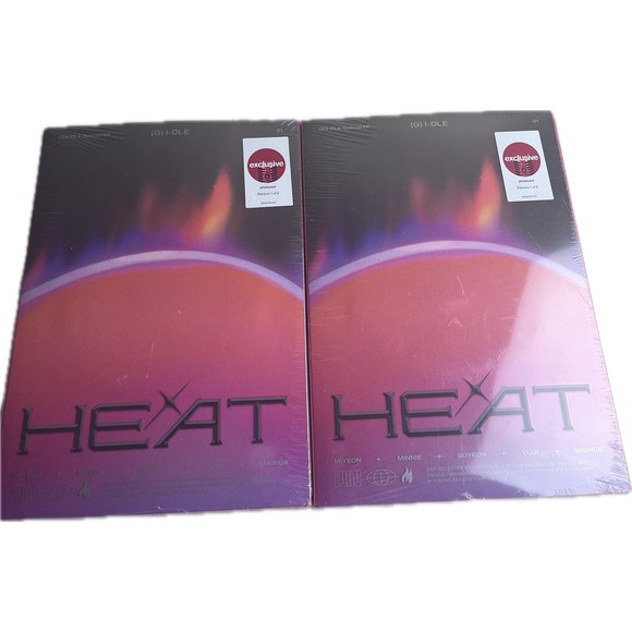 Other - Lot of 2 - (G)-idle Heat CDs (Flare & Blaze Version) - NEW SEALED